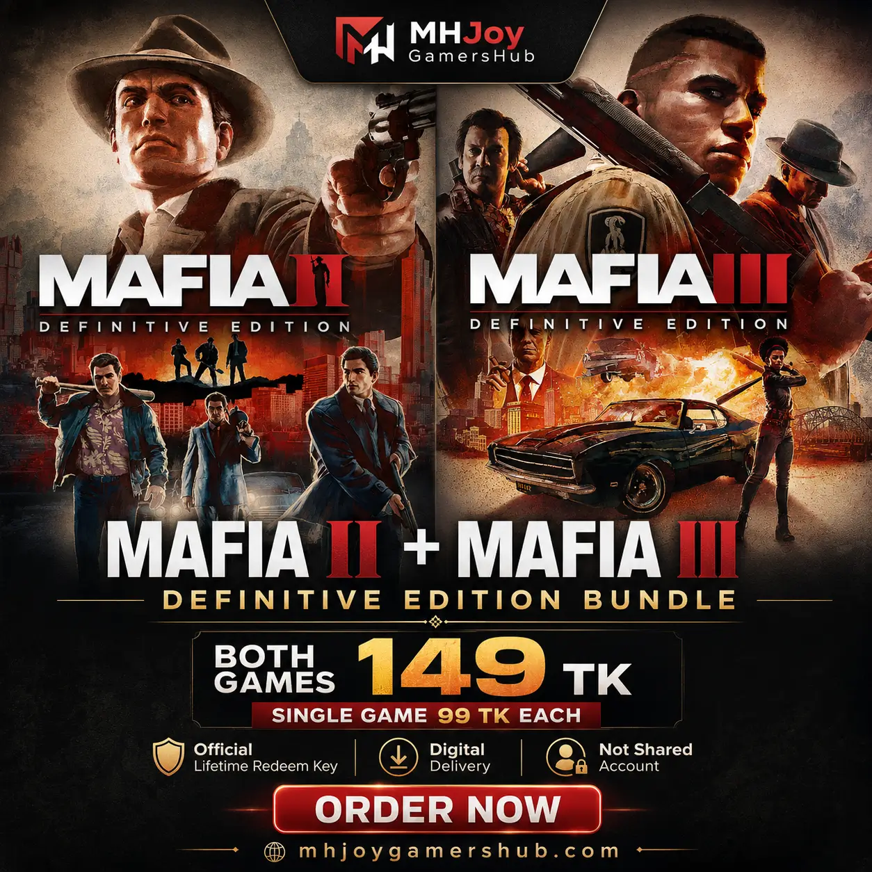 Mafia II + Mafia III Definitive Edition