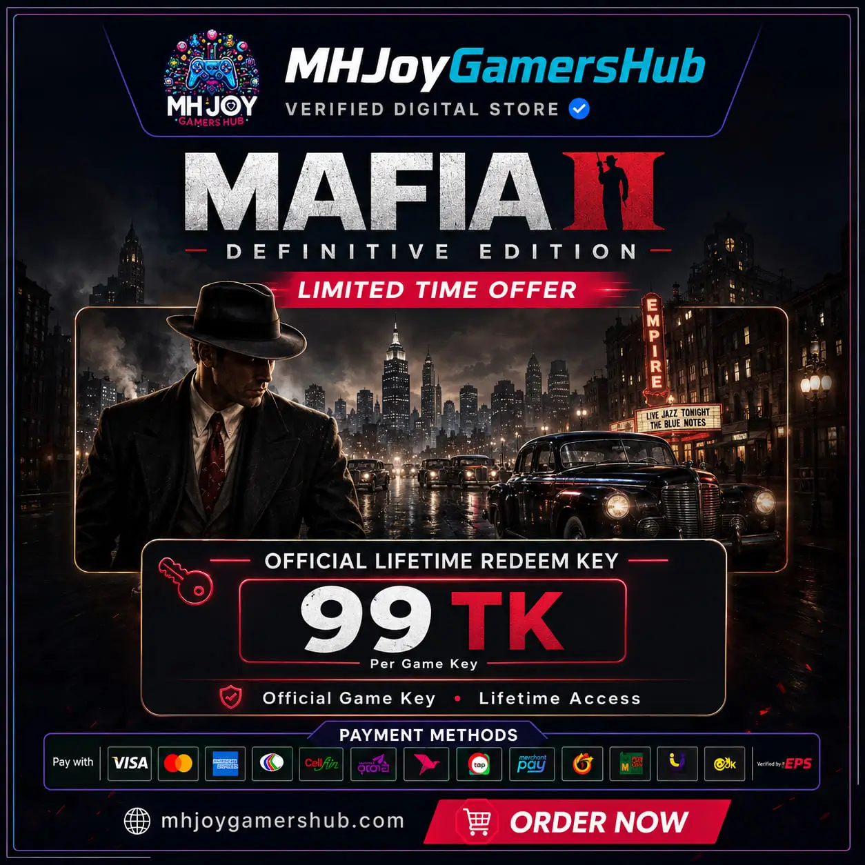 Mafia II Definitive Edition Game Key –